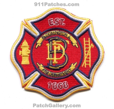 Bloomington Fire Department Patch (Illinois)
Scan By: PatchGallery.com
Keywords: est. 1868