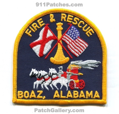 Boaz Fire Rescue Department Patch (Alabama)
Scan By: PatchGallery.com

