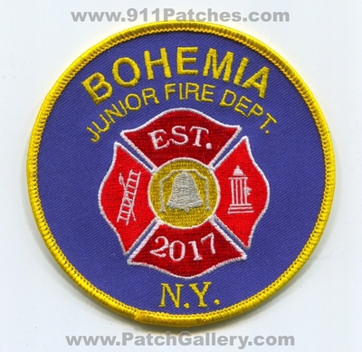 Bohemia Junior Fire Department Patch (New York)
Scan By: PatchGallery.com
Keywords: jr. dept. est. 2017 n.y.