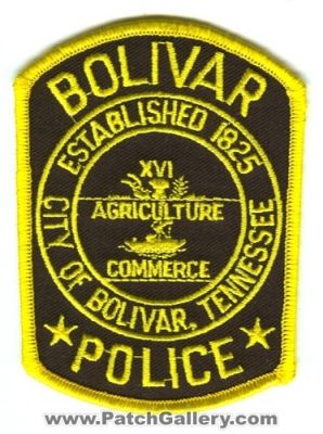 Bolivar Police (Tennessee)
Scan By: PatchGallery.com
Keywords: city of