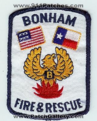 Bonham Fire and Rescue (Texas)
Thanks to Mark C Barilovich for this scan.
Keywords: &