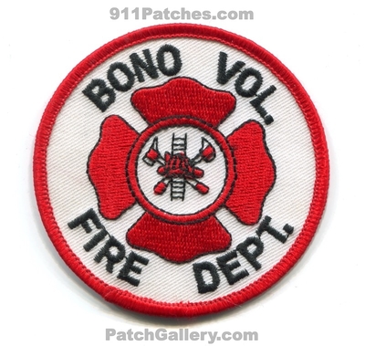 Bono Volunteer Fire Department Patch (Texas)
Scan By: PatchGallery.com
Keywords: vol. dept.