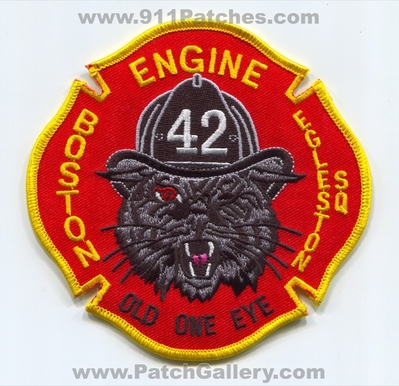 Boston Fire Department Engine 42 Patch (Massachusetts)
Scan By: PatchGallery.com
Keywords: Dept. BFD B.F.D. Company Co. Station Egleston Sq - Old One Eye