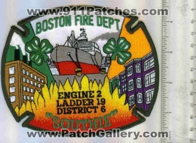 Boston Fire Engine 2 Ladder 19 District 6 (Massachusetts)
Thanks to Mark C Barilovich for this scan.
Keywords: dept