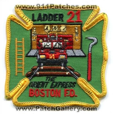 Boston Fire Department Ladder 21 (Massachusetts)
Scan By: PatchGallery.com
Keywords: dept. bfd company station f.d. fd the orient express