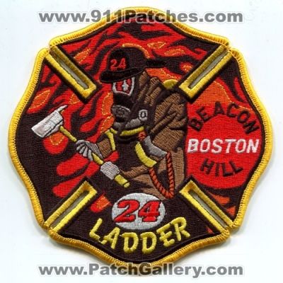 Boston Fire Department Ladder 24 (Massachusetts)
Scan By: PatchGallery.com
Keywords: dept. bfd company station beacon hill