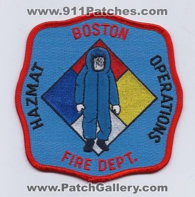 Boston Fire Department HazMat Operations (Massachusetts)
Thanks to PaulsFirePatches.com for this scan.
Keywords: dept. haz-mat