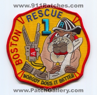 Boston Fire Department Rescue 1 Patch (Massachusetts)
Scan By: PatchGallery.com
Keywords: dept. bfd b.f.d. company co. station nobody does it better