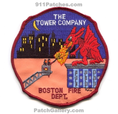 Boston Fire Department Tower Patch (Massachusetts)
Scan By: PatchGallery.com
Keywords: dept. bfd company co. station the dragon