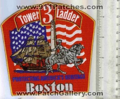 Boston Fire Tower Ladder 3 (Massachusetts)
Thanks to Mark C Barilovich for this scan.
