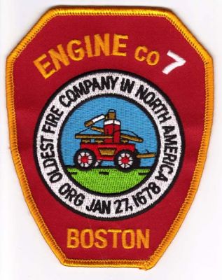 Boston Fire Engine Co 7
Thanks to Michael J Barnes for this scan.
Keywords: massachusetts company