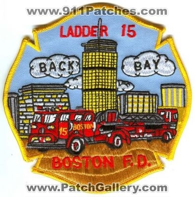 Boston Fire Department Ladder 15 (Massachusetts)
Scan By: PatchGallery.com
Keywords: dept. bfd company station f.d. fd back bay