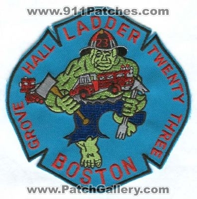 Boston Fire Department Ladder 23 Patch (Massachusetts)
Scan By: PatchGallery.com
Keywords: dept. bfd company co. station grove hall twenty three hulk