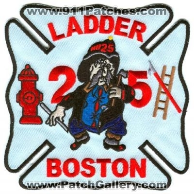 Boston Fire Department Ladder 25 (Massachusetts)
Scan By: PatchGallery.com
Keywords: dept. bfd station company