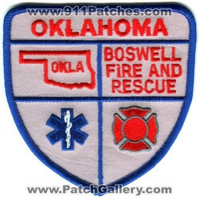 Boswell Fire and Rescue (Oklahoma)
Scan By: PatchGallery.com
