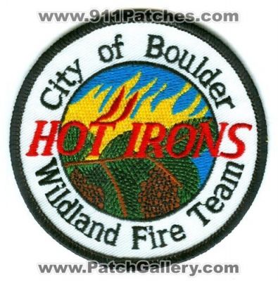 Boulder Fire Department Wildland Fire Team Hot Irons Patch (Colorado)
[b]Scan From: Our Collection[/b]
Keywords: city of dept. forest wildfire