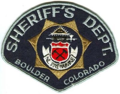Boulder County Sheriff's Dept (Colorado)
Scan By: PatchGallery.com
Keywords: sheriffs department