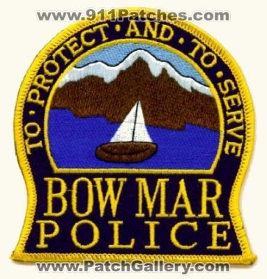Bow Mar Police Department (Colorado)
Thanks to apdsgt for this scan.
Keywords: dept.