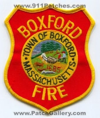 Boxford Fire Department (Massachusetts)
Scan By: PatchGallery.com
Keywords: town of dept.