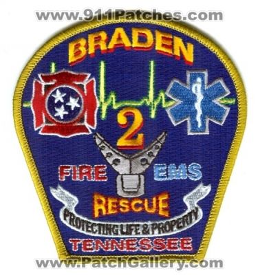 Braden Fire Rescue EMS Department (Tennessee)
Scan By: PatchGallery.com
Keywords: dept.
