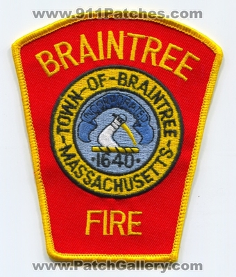 Braintree Fire Department Patch (Massachusetts)
Scan By: PatchGallery.com
Keywords: town of dept. 1640