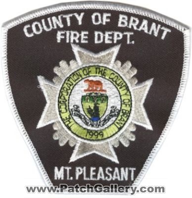 Brant County Mount Pleasant Fire Dept (Canada ON)
Thanks to zwpatch.ca for this scan.
Keywords: of mt department