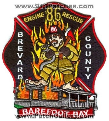 Brevard County Fire Rescue Department Station 86 (Florida)
Scan By: PatchGallery.com
Keywords: dept. company engine rescue barefoot bay