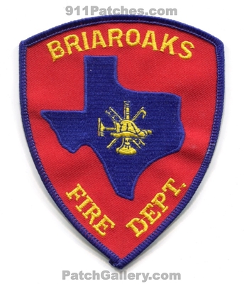 Briaroaks Fire Department Patch (Texas)
Scan By: PatchGallery.com
Keywords: dept.