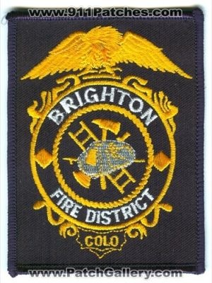 Brighton Fire District Patch (Colorado)
[b]Scan From: Our Collection[/b]
