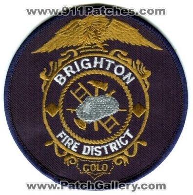 Brighton Fire District Patch (Colorado)
[b]Scan From: Our Collection[/b]
