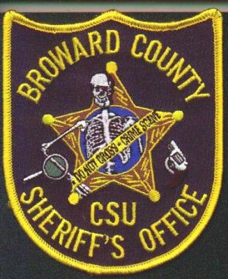 Broward County Sheriff's Office CSU
Thanks to EmblemAndPatchSales.com for this scan.
Keywords: florida sheriffs crime scene unit