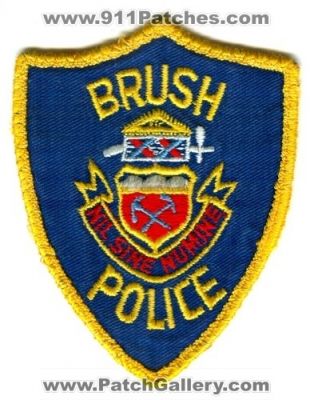 Brush Police Department (Colorado)
Scan By: PatchGallery.com
