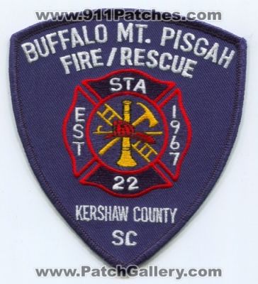 Buffalo Mount Pisgah Fire Rescue Department Station 22 (South Carolina)
Scan By: PatchGallery.com
Keywords: my. dept. sta. kershaw county co.
