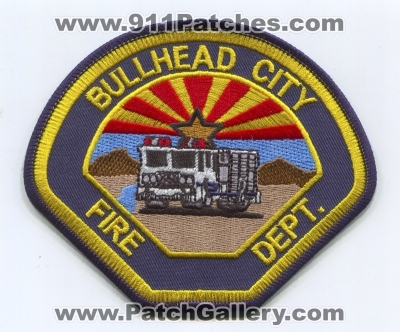 Bullhead City Fire Department Patch (Arizona)
Scan By: PatchGallery.com
Keywords: dept.