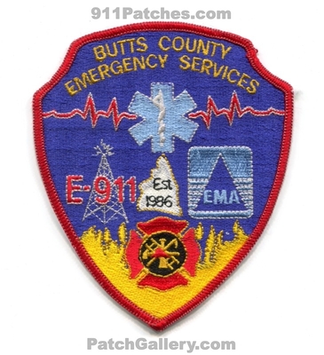 Butts County Emergency Services Patch (Georgia)
Scan By: PatchGallery.com
Keywords: co. es ema management agency e911 e-911 dispatcher communications fire department dept. ems ambulance