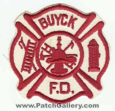 Buyck Fire Department (Alabama)
Thanks to PaulsFirePatches.com for this scan.
Keywords: fd