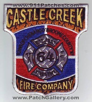 Castle Creek Fire Company 64 (New York)
Thanks to Dave Slade for this scan.
Keywords: department dept. chenango broome county & and ems