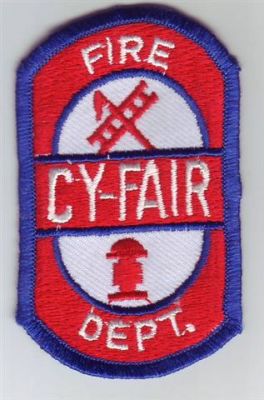 Cy-Fair Fire Department Patch (Texas)
Thanks to Dave Slade for this scan.
Keywords: cyfair cypress fairbanks dept.