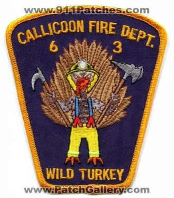 Callicoon Fire Department 63 Patch (New York)
Scan By: PatchGallery.com
Keywords: dept. wild turkey