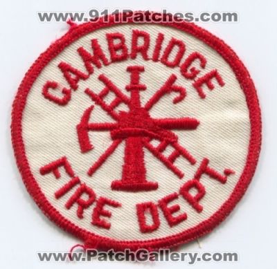 Cambridge Fire Department (UNKNOWN STATE)
Scan By: PatchGallery.com
Keywords: dept.
