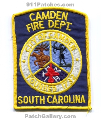 Camden Fire Department Patch (South Carolina)
Scan By: PatchGallery.com
Keywords: city of dept. founded 1732