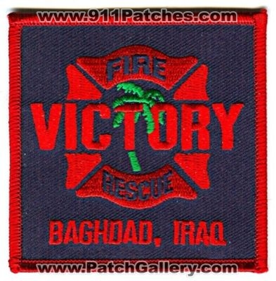 Camp Victory Fire Rescue Department (Iraq)
Scan By: PatchGallery.com
Keywords: dept. baghdad