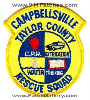 Campbellsville Taylor County Rescue Squad (Kentucky)
Scan By: PatchGallery.com
Keywords: c.p.r. cpr extrication water training