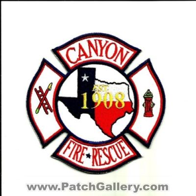 Canyon Fire Rescue Department (Texas)
Thanks to Bob Brooks for this scan.
Keywords: dept.