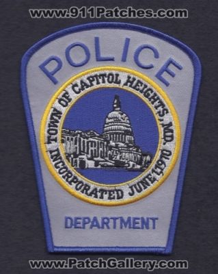 Capitol Heights Police Department (Maryland)
Thanks to Paul Howard for this scan.
Keywords: dept. town of