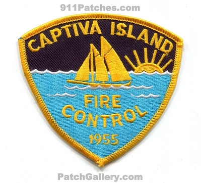 Captiva Island Fire Control Department Patch (Florida)
Scan By: PatchGallery.com
Keywords: dept. 1955