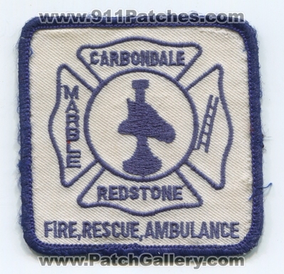 Carbondale Marble Redstone Fire Rescue Ambulance Department Patch (Colorado)
[b]Scan From: Our Collection[/b]
Keywords: dept.