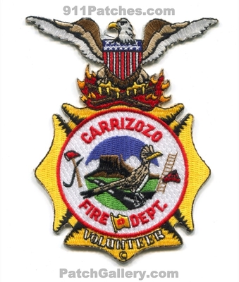 Carrizozo Volunteer Fire Department Patch (New Mexico)
Scan By: PatchGallery.com
Keywords: vol. dept.