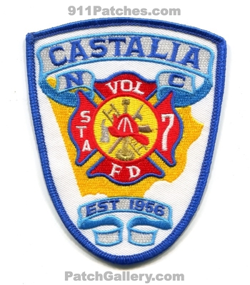 Castalia Volunteer Fire Department Station 7 Patch (North Carolina)
Scan By: PatchGallery.com
Keywords: vol. dept. est 1956