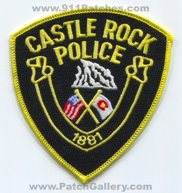 Castle Rock Police Department Patch (Colorado)
Scan By: PatchGallery.com
Keywords: dept. 1881